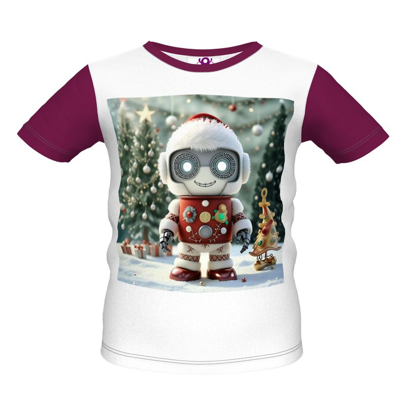 Happy Christmas Robot With Ear Muffs