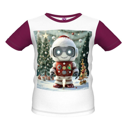 Happy Christmas Robot With Ear Muffs