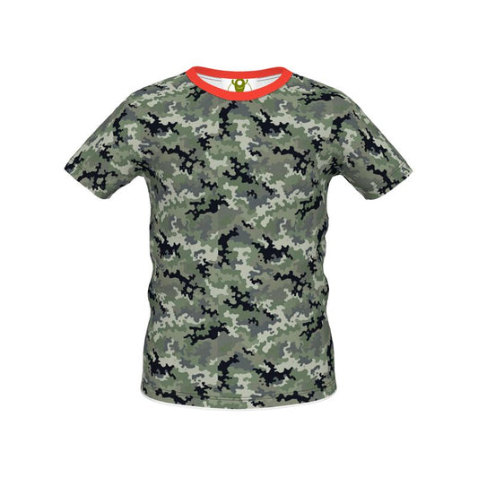 Orange Camo Print Tee