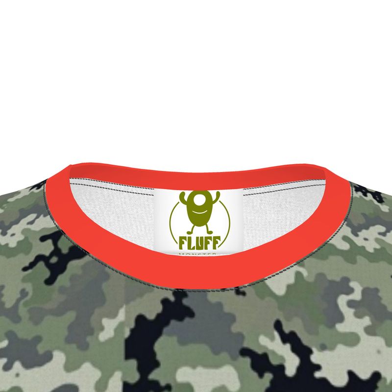 Orange Camo Print Tee