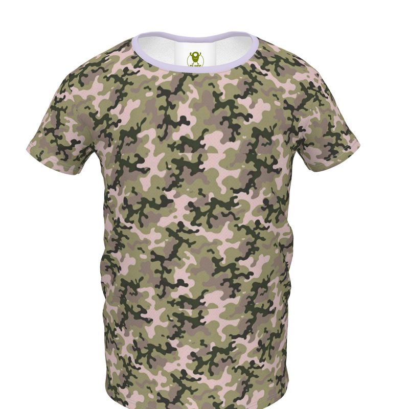 Lilac Rib Camo Tee