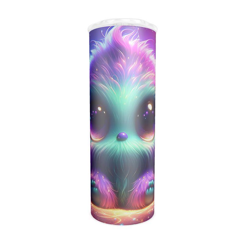 Unique fluffy monster travel mug